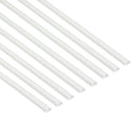 D-Line Half Round Cord Hider, Patented Cable Cover, Hide TV Wall Mount Wires, Raceway for Cords, Decorative Wire Covers, Paintable, Adhesive Cable Concealer, 8X 0.78in W x 0.39in H x 39in L,White