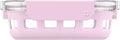 Ello Duraglass Meal Prep Container, 1.75 cup- Glass Food Storage Container with Silicone Sleeve and Airtight BPA-Free Plastic Lid, Dishwasher, Microwave, and Freezer Safe, Cashmere Pink