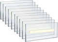 Azar Displays 122015 Self Adhesive Clear Acrylic Wall Sign Holder Frame 5.5" W x 2.5" H - Landscape/Horizontal, 10-Pack