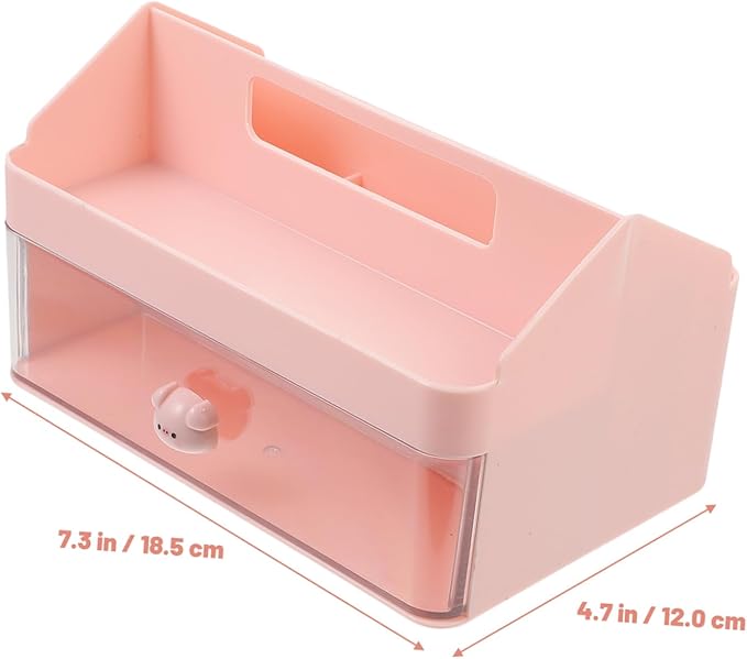 NUOBESTY Versatile Plastic Desktop Storage Organizer Type Storage Container Notebook Organizer for Desk Desk Accessories Aesthetic
