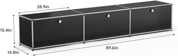 Modern Storage Cabinet Sideboard Versatile Free-Standing Organizer Cabinets for Home Office, Living Room, Bedroom, Kitchen, Garage