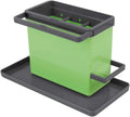 Metaltex Tidytex Kitchen Sink Organiser Plastic ABS – 24 x 13 x 14 cm, Green/Grey