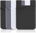 SHANSHUI 4-in-1 Phone Card Holder: Premium Silicone Wallet for ID, Drivers License, Credit Cards - Fits All Mobile Phones