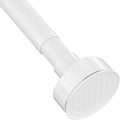 Heavy Duty Tension Shower Curtain Rod 48-74 Inch White | Rustproof Steel, Drill-Free Mount, Adjustable Rods for Bathroom Sliding Door Patio Living Room, Non-Slip No-Tools Install