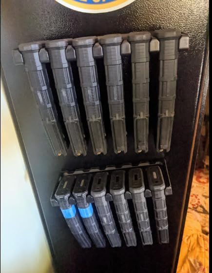 Aoanoko PMAG Rack Wall Mount,Mag Holder|AR Magazine Hodler|Wall Mount Display Mag Storage,Home Magazine Storage Rack,Mag Rack for Gun Safe,Locker,Cabinet,Wall