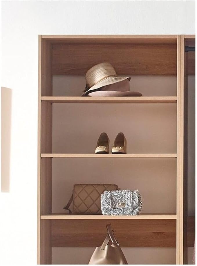 Maykoosh Closet System Organizer - Customizable Walk-in Wardrobe Storage Oak/Model ECA 3 Closet