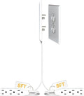 Sleek Socket Original and Patented Flat Ultra-Thin Outlet Concealer with EXTENSIO