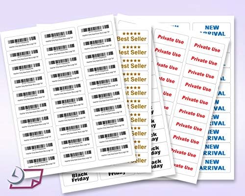 NextDayLabels 2.63x1 Inch Rectangle Stickers White Blank Labels for Laser Inkjet Printer - 30 Per Sheet Self-Adhesive Address Mailing Name Tags Made in USA - 7,500 Labels