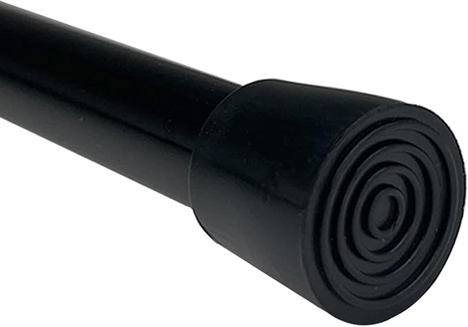 Short Small Spliced Tension Rod 30"-42", Black