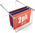 Officemate Hanging File Frames, Letter Size, Rails fits 24 to 27, Files Cabinet, Steel, 2 Sets (91999), Silver (Pack of 12)