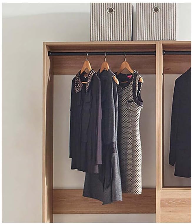 Maykoosh Closet System Organizer - Customizable Walk-in Wardrobe Storage Oak/Model BDE 3 Closet