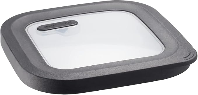 Gefu 12777 PROVIDO Food Storage Container 400 ml Square Storage Container Cold and Heat Resistant Intelligent Storage Control via App, Black/Silver