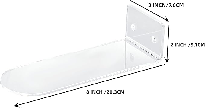 IEEK 12 Pack Floating Shoe Display Shelf,Clear Acrylic Floating Shelves for Sneaker Collection Levitating Acrylic Shoe Shelf,Wall Mounted Sneaker Shelves Storage for Bedroom,Hallways Etc.