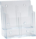 Azar Displays 252381 Two-Tier Four-Pocket Trifold Brochure Holder