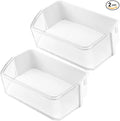 DA97-12657A Refrigerator Door Shelf Bin Compatible Samsung-2Packs MIFLUS | for RF261BEAESP RF260BEAESR RF261BEAESR,Replaces AP5621270 2813223 PS4176661(Left Side)