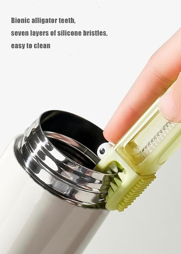 3 in 1 Cup Lid Gap Cleaning Brush Set, Multifunctional Insulation Bottle Cleaning Tools, Mutipurpose Tiny Silicone Cup Holder Cleaner, Home Kitchen Cleaning Tools