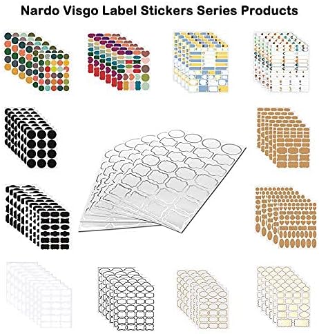 Colored Chalkboard Labels: 168 Premium Stickers + 2 Chalk Markers-Waterproof Removable Reusable Chalkboard Stickers,Perfect for Decorating Your Mason Jars Pantries Crafts and Offices