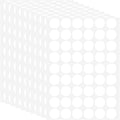 10 Sheets(540 Pieces) Round Blank Sticker Labels 1.2 Inch, Removable White Labels Stickers Dots Waterproof Labels Container Labels for Organizing