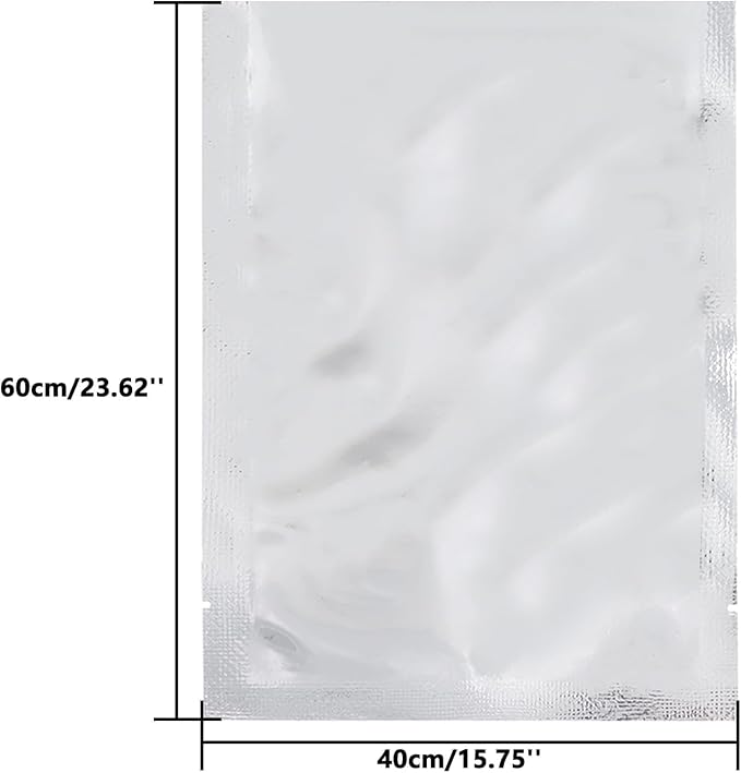 Heat Sealable Mylar Food Storage Bag,ULIFESTAR 5.5Mil Thicker Food Storage Pouches Oxygen Absorbers Vacuum Seal Airtight Packaging for Coffee Beans, Tea, Grains, etc（40 * 60cm/15.75 * 23.62'' ）