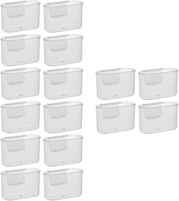 Garneck 16pcs Fridge Side Door Organizer Easy Install Sauce Bag Holder for Kitchen Storage Vertical for Condiments and Snacks for Refrigerator Side Door Use
