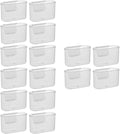 Garneck 16pcs Fridge Side Door Organizer Easy Install Sauce Bag Holder for Kitchen Storage Vertical for Condiments and Snacks for Refrigerator Side Door Use