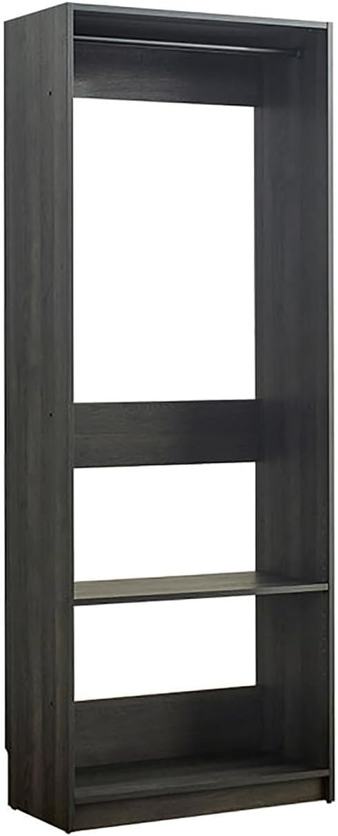 Maykoosh Closet System Organizer - Customizable Walk-in Wardrobe Storage Black/Model B 1 Closet