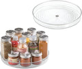 iDesign 9-Inch Lazy Susan Organizer - Small Lazy Susan Turntable for Cabinet or Pantry, 2 Count, Clear (Pack of 12)