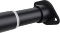 Closet Rod, Adjustable Clothes Haning Rod 66 to 76 Inches, Stainless Steel Rod for Close, Matte Black