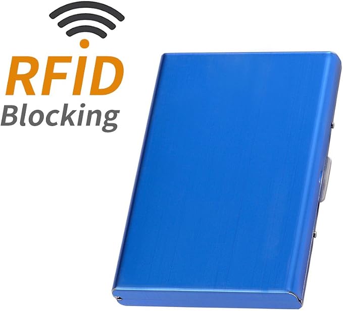 EASTNIGHTS RFID Credit Card Holder Metal Wallet Slim Credit Card Case Protector Business Card Holder for Women or Men