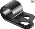 GTSE Black Nylon Plastic Cable Clamps, 5/16" Screw Mounts for Cable, Rope, Tube Management, 100 Pack
