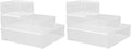 Martha Stewart Brody Desktop Storage Organizer, Stack and Slide Plastic Organizer Tray, Organizer for Office, Kitchen, or Vanity, 1-S, 1-M, 1-L (Pack of 2)