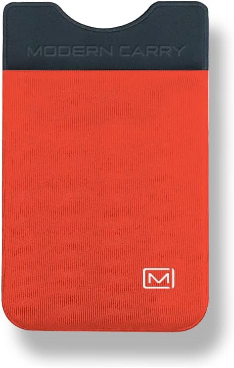 Modern Carry Ultra Thin Wallet for Men & Women, Single Pocket or 2 Slot Options, Slim Stretch Fabric Minimalist Front Pocket Card Holder