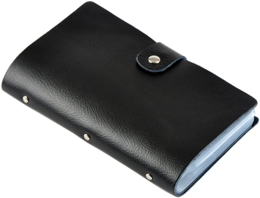 boshiho Leather Credit Card Holder Business Card Case Book Style 90 Count Name ID Card Holder Book