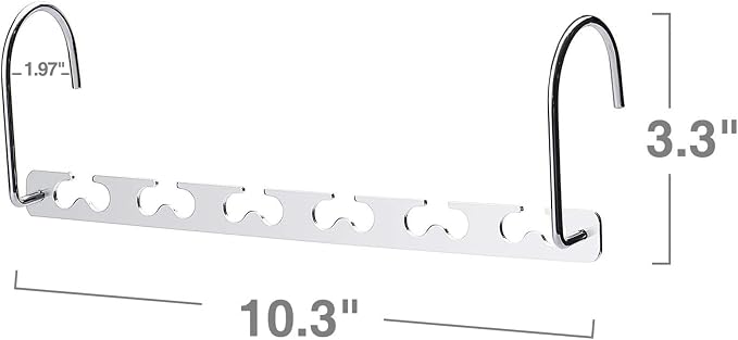 HOUSE DAY Space Saving Hangers for Clothes 12 Pack, Heavy Duty Hanger Organizer 30 Lbs Capacity, Metal Magic Hanger, Sturdy Multi Hangers, Closet Space Saver Closet Organizers and Storage