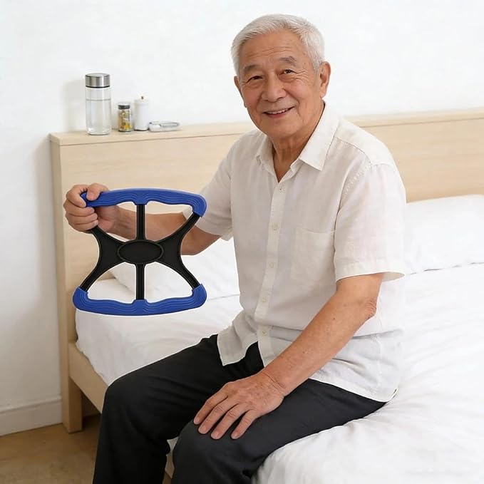 Portable Lift Assist for Elderly-Heavy-Duty Bed Grab Bar with Non-Slip Grip - Easy-Use Lift Aid with High Load Capacity & Sturdy Handle for Senior Safety and Daily Assistance