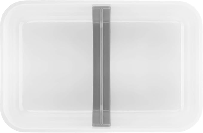 ZWILLING Fresh & Save Plastic Flat Lunch Box, Airtight Food Container, Meal Prep Container, BPA-Free, Grey - Large