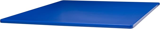 Winco Heavy-Duty Plastic Cutting Board, 18" x 24" x 1/2", Blue (Set of 6)