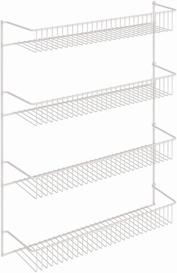 ClosetMaid 8033 4-Tier Wall Rack, 18.75" W x 25.75" H x 5" D, White