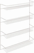 ClosetMaid 8033 4-Tier Wall Rack, 18.75" W x 25.75" H x 5" D, White