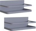 Magnetic Spice Rack Organizer Single Tier Refrigerator Spice Storage Shelf, Easy to Install The Side of The Refrigerator Can Hold spices (Gray 2)