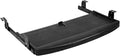 Cabilock Under Desk Keyboard Tray Mount System with Slide-Out Drawer for Office Desk Space-Saving Abs Keyboard Holder with Sturdy Wear-Resistant Material Compact Organizer for Computer