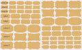 Brown Label Sticker Small Jar Label for Jars and Bottles Pretty Blank Labels Write Kraft Sticker Spice Pantry Label (320pcs)