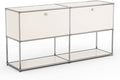 Modern Storage Cabinet Sideboard Versatile Free-Standing Organizer Cabinets for Home Office, Living Room, Bedroom, Kitchen, Garage
