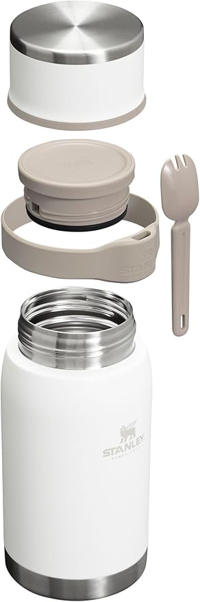 STANLEY Adventure To-Go Food Jar | Vacuum Insulated Food Container | Wide Mouth Screw On Lid | Packable for Travel | Stainless Steel with Leakproof Lid | BPA-Free