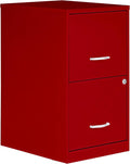 NuSparc 2 Drawer Locking Filing Cabinet | Pre-Assembled Steel Construction | Space-Saving Design is Perfect for Home and Small Office | Letter-Size | Assembled in North America