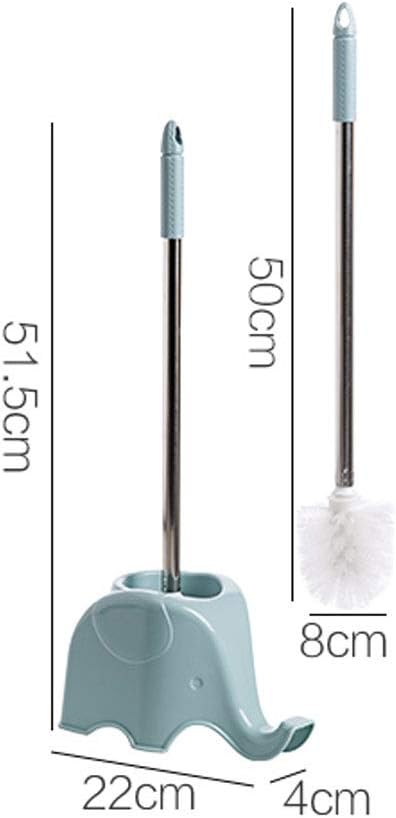 Toilet Brush Set Bathroom Long Handle Dead End Cleaning Brush Home (Color : Black) (D)