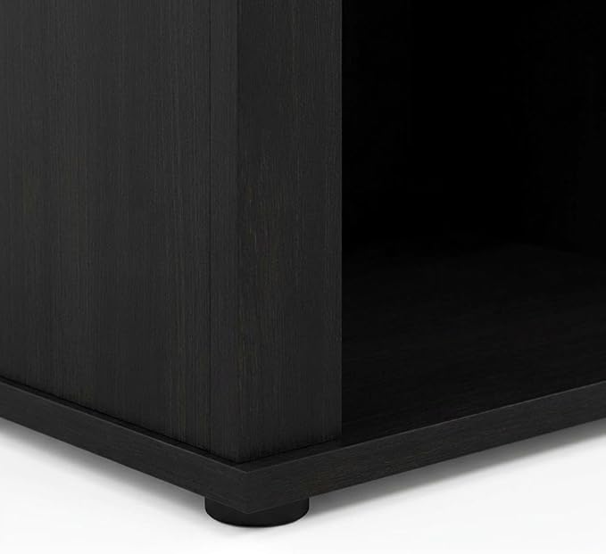 Furnifact Americano Wood TV Stand with Fireplace, Modern Design, Sturdy Construction, Elegant Finish, Suitable for Living Room, Entertainment Center