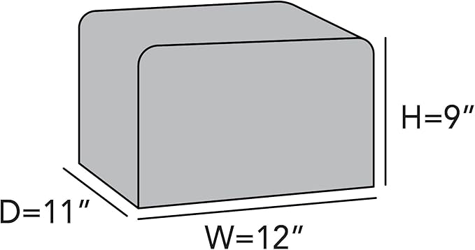 Covermates Keepsakes Rectangular Appliance Cover – Quilted Kitchen Appliance Cover for Countertop Storage – Dust Protection – Stain Resistant – Washable – Slip-On Appliance Design, Slate