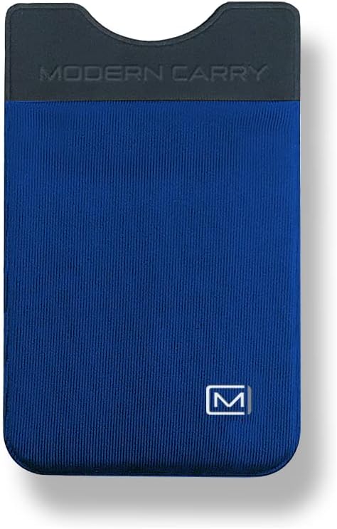 Modern Carry Ultra Thin Wallet for Men & Women, Single Pocket or 2 Slot Options, Slim Stretch Fabric Minimalist Front Pocket Card Holder