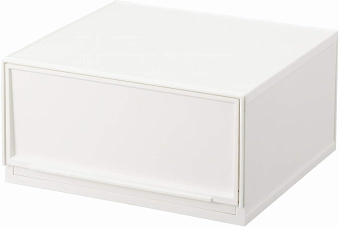 Sanka D2SC-MWWH Modular Case, Freely Combined, Drawer Storage Case, Wide M, White, Drawers That Can Be Combined According to Your Lifestyle, Pull Out And Close Drawers, Rubber Stopper To Prevent